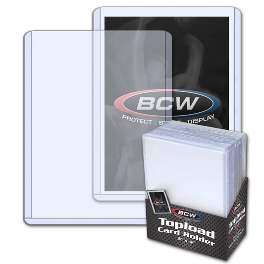BCW 3” × 4” Toploaders (25 Pack