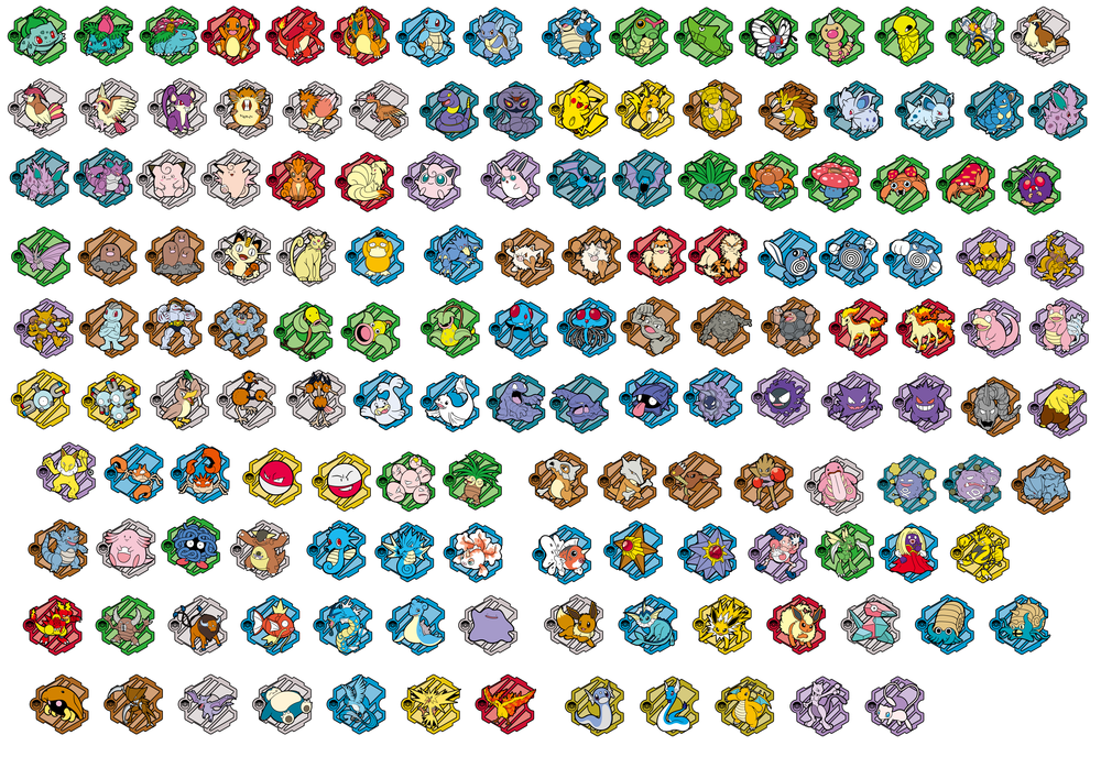 Collect 151 Puzzle Refrigerator Magnet Set