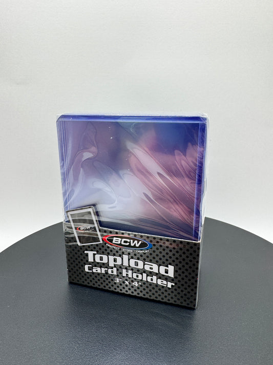 BCW 3” × 4” Toploaders (25 Pack