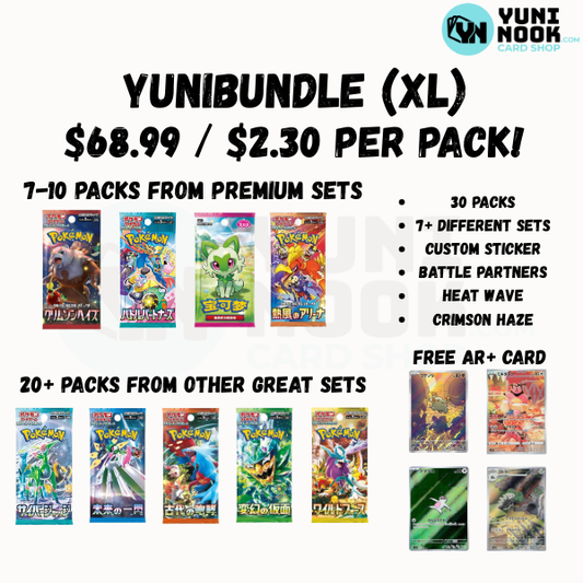 YuniBundle XL -  30 Assorted Japanese Pokémon Packs