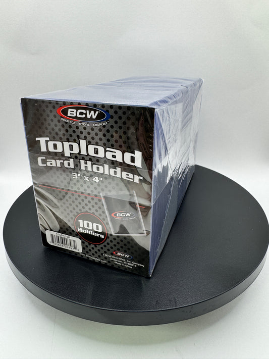 BCW 3” × 4” Toploaders 100Ct