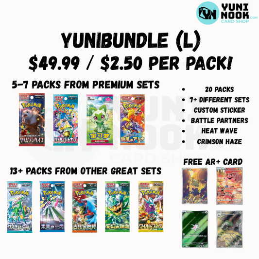 YuniBundle Large -  20 Assorted Japanese Pokémon Packs