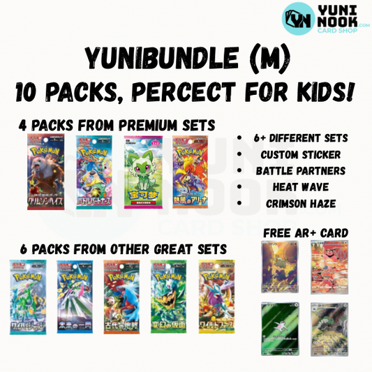YuniBundle Medium -  10 Assorted Japanese Pokémon Packs