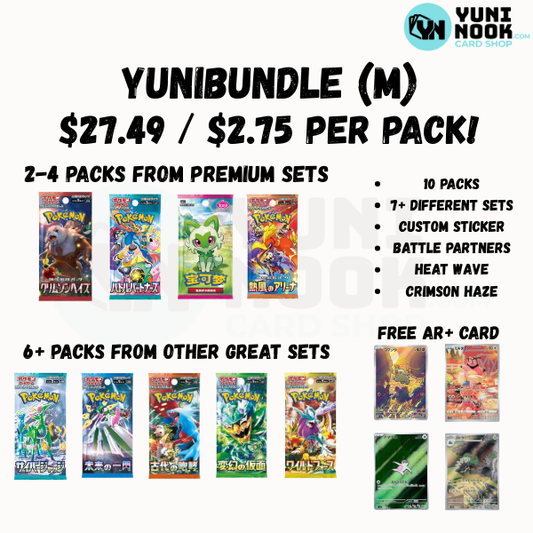 YuniBundle Medium -  10 Assorted Japanese Pokémon Packs